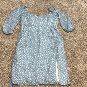 Abercrombie & Fitch Blue and White Dress, Size XL
